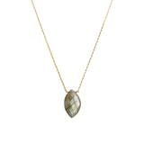 Stoned by Gem Jar-Marquise Stone Box Necklace-Necklaces-14k Gold Filled, Labradorite-Blue Ruby Jewellery-Vancouver Canada