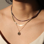 Herringbone Necklace | 3mm 14k Yellow Gold