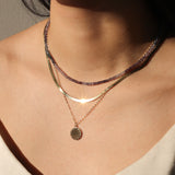 Herringbone Necklace | 3mm 14k Yellow Gold