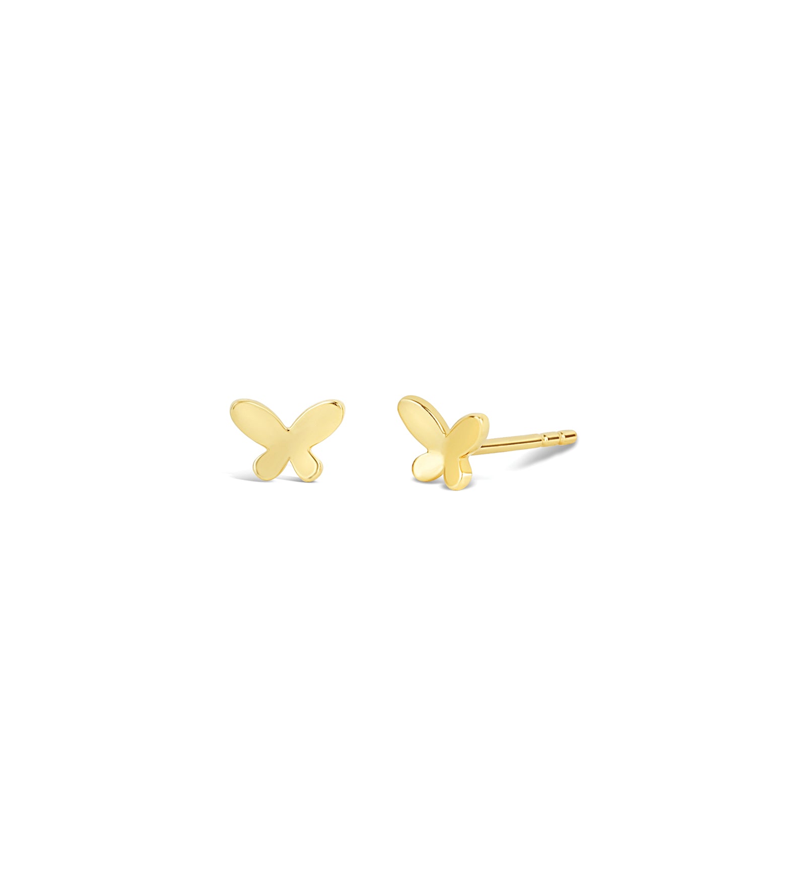 Butterfly Studs 14k Yellow Gold