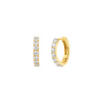 Diamond Huggies 14k Yellow Gold