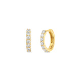 Diamond Huggies 14k Yellow Gold