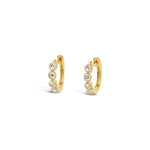 Miligree Huggies | 11mm 14k Yellow Gold