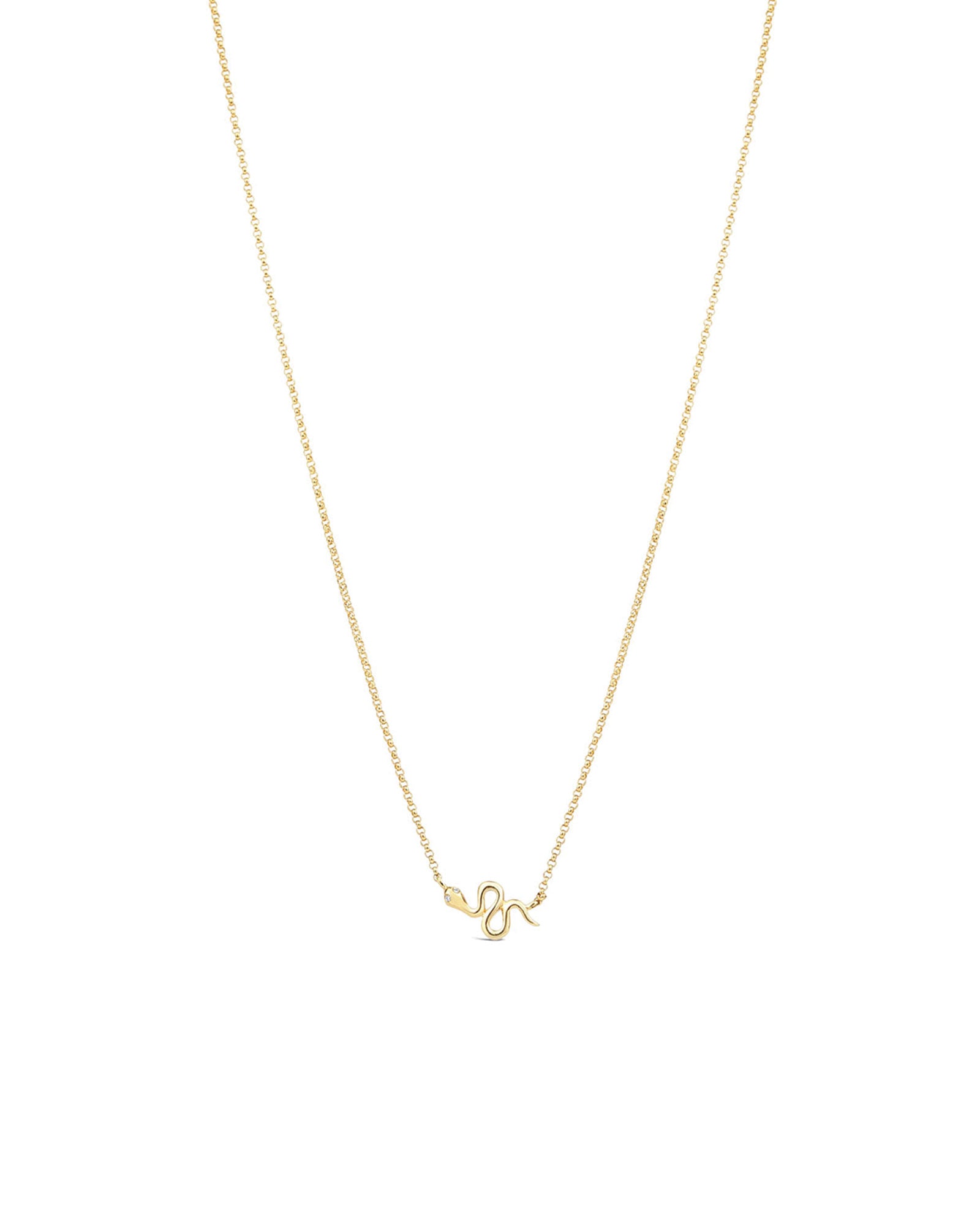 Snake Necklace 14k Yellow Gold