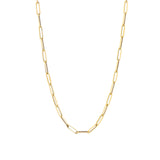 Paperclip Necklace 14k Yellow Gold / 18"