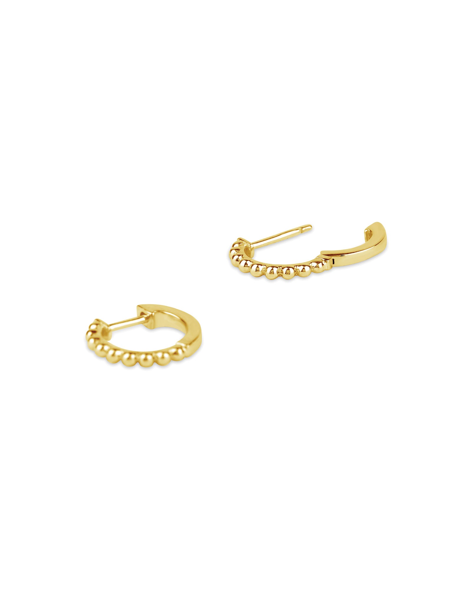 Multi Dot Huggies 14k Yellow Gold