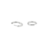 Classic Huggies | 12mm 14k White Gold