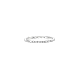 Pave Eternity Ring 14k White Gold / 6