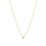 Goldhive-Double Teardrop Diamond Necklace-Necklaces-14k Yellow Gold, Diamond-Blue Ruby Jewellery-Vancouver Canada