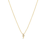 Goldhive-Pave Bolt Necklace-Necklaces-14k Yellow Gold, Diamond-Blue Ruby Jewellery-Vancouver Canada