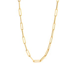 XXL Paperclip Chain Necklace 14k Yellow Gold / 18"