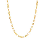 Goldhive-Medium Figaro Chain Necklace-Necklaces-Blue Ruby Jewellery-Vancouver Canada