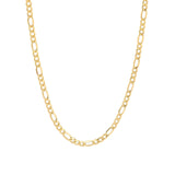 Goldhive-Medium Figaro Chain Necklace-Necklaces-Blue Ruby Jewellery-Vancouver Canada