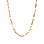 Curb Chain Necklace | Small 14k Yellow Gold / 16"