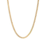 Curb Chain Necklace | Small 14k Yellow Gold / 16"