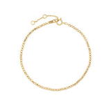 Faceted Beaded Bracelet 14k Yellow Gold