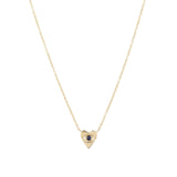 Goldhive-Heart Evil Eye Necklace-Necklaces-14k Yellow Gold, Diamond-Blue Ruby Jewellery-Vancouver Canada