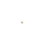 Round CZ 2mm Stud 10k Yellow Gold, Cubic Zirconia