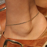 Goldhive-Valentino Anklet-Anklets-14k Yellow Gold-Blue Ruby Jewellery-Vancouver Canada