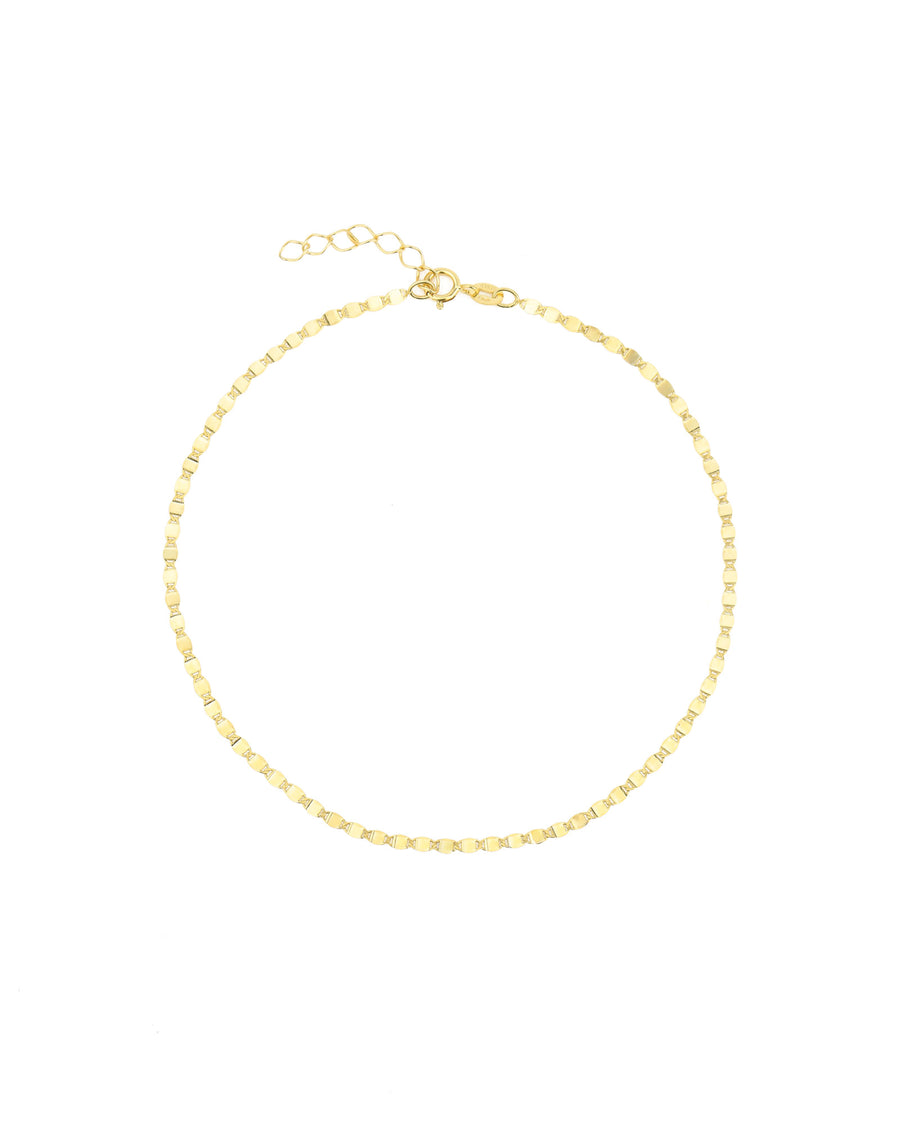 Valentino Anklet 14k Yellow Gold