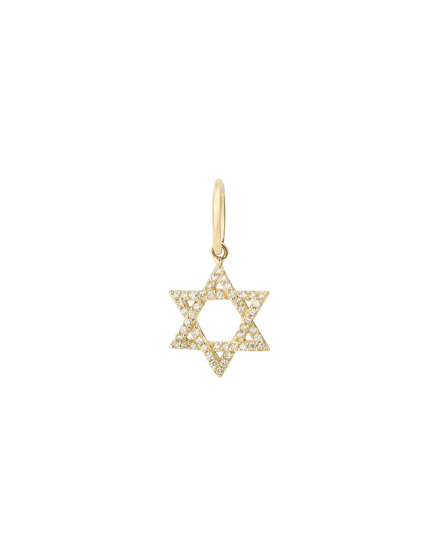 Goldhive-Star of David Charm-Necklaces-14k Yellow Gold, Diamond-Blue Ruby Jewellery-Vancouver Canada