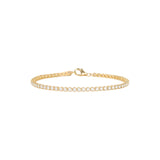 Goldhive-Diamond Tennis Bracelet | Medium-Bracelets-14k Yellow Gold, Diamond-Blue Ruby Jewellery-Vancouver Canada