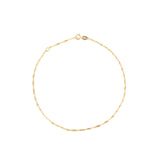 Singapore Anklet 10k Yellow Gold,