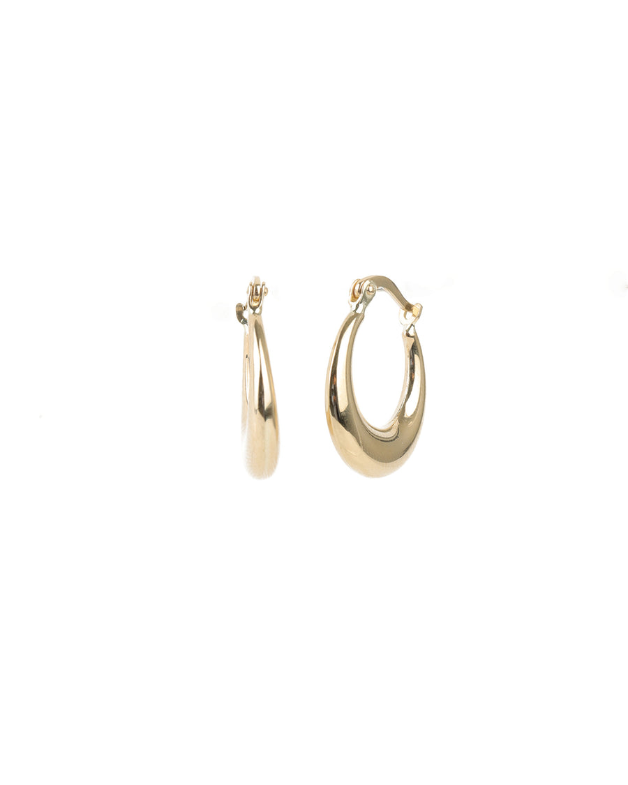 Tapered Huggies | 17mm 10k Yellow Gold