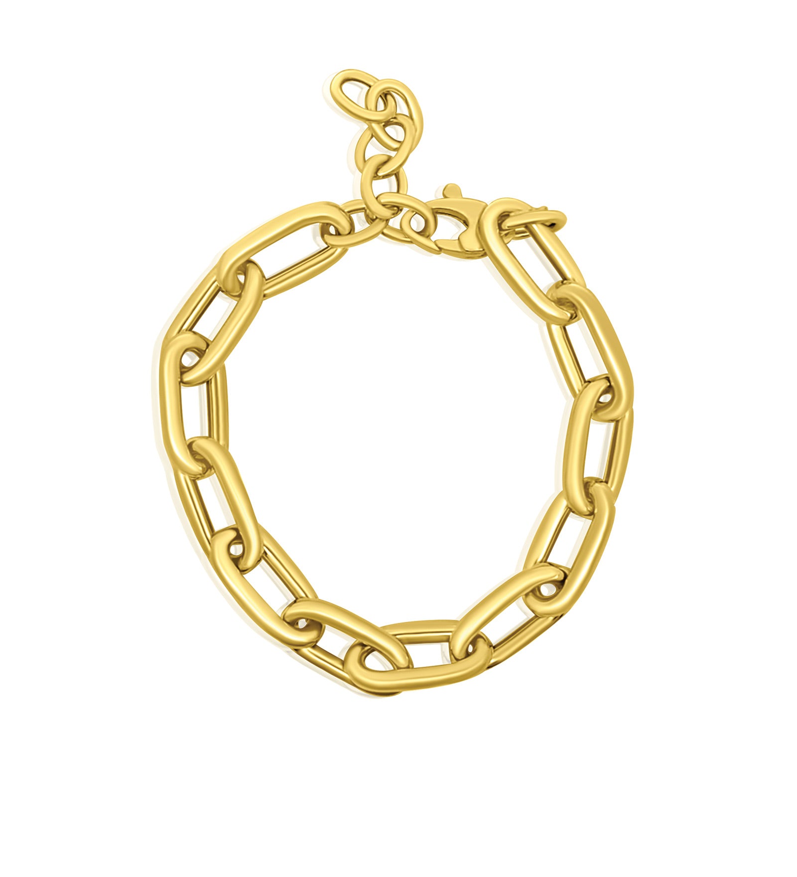 Medium Oval Link Bracelet 14k Yellow Gold