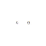 Square Diamond Studs | 4mm 14k Yellow Gold, Diamond