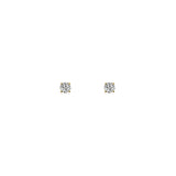 Square Diamond Studs | 4mm 14k Yellow Gold, Diamond