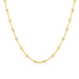 Diamond By The Yard Necklace 14k Yellow Gold, Diamond