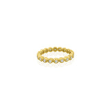 Bezel Diamond Eternity Ring 14k Yellow Gold, Diamond / 7