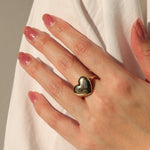 Heart Ring 14k Yellow Gold / 7