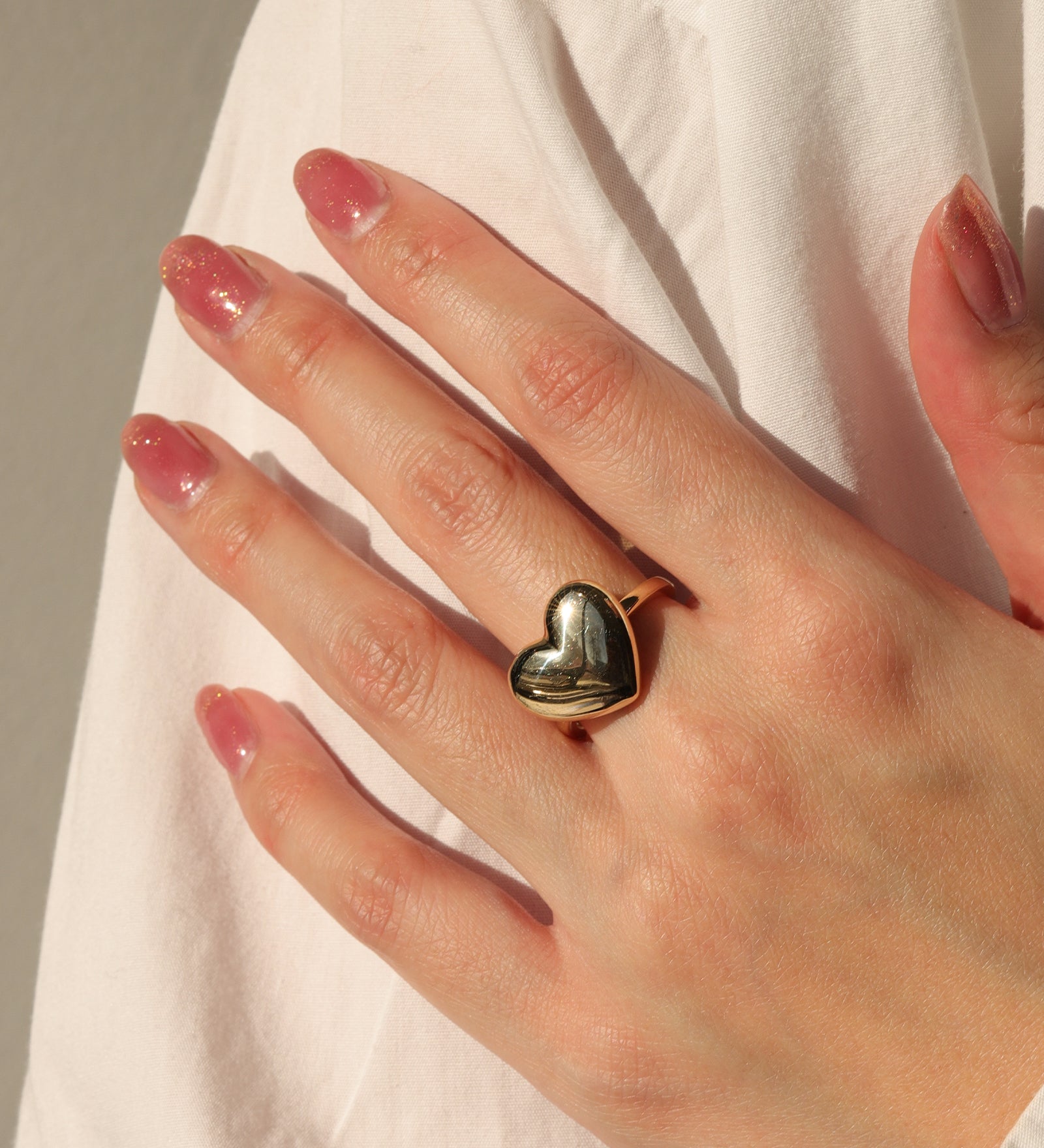 Heart Ring 14k Yellow Gold / 7