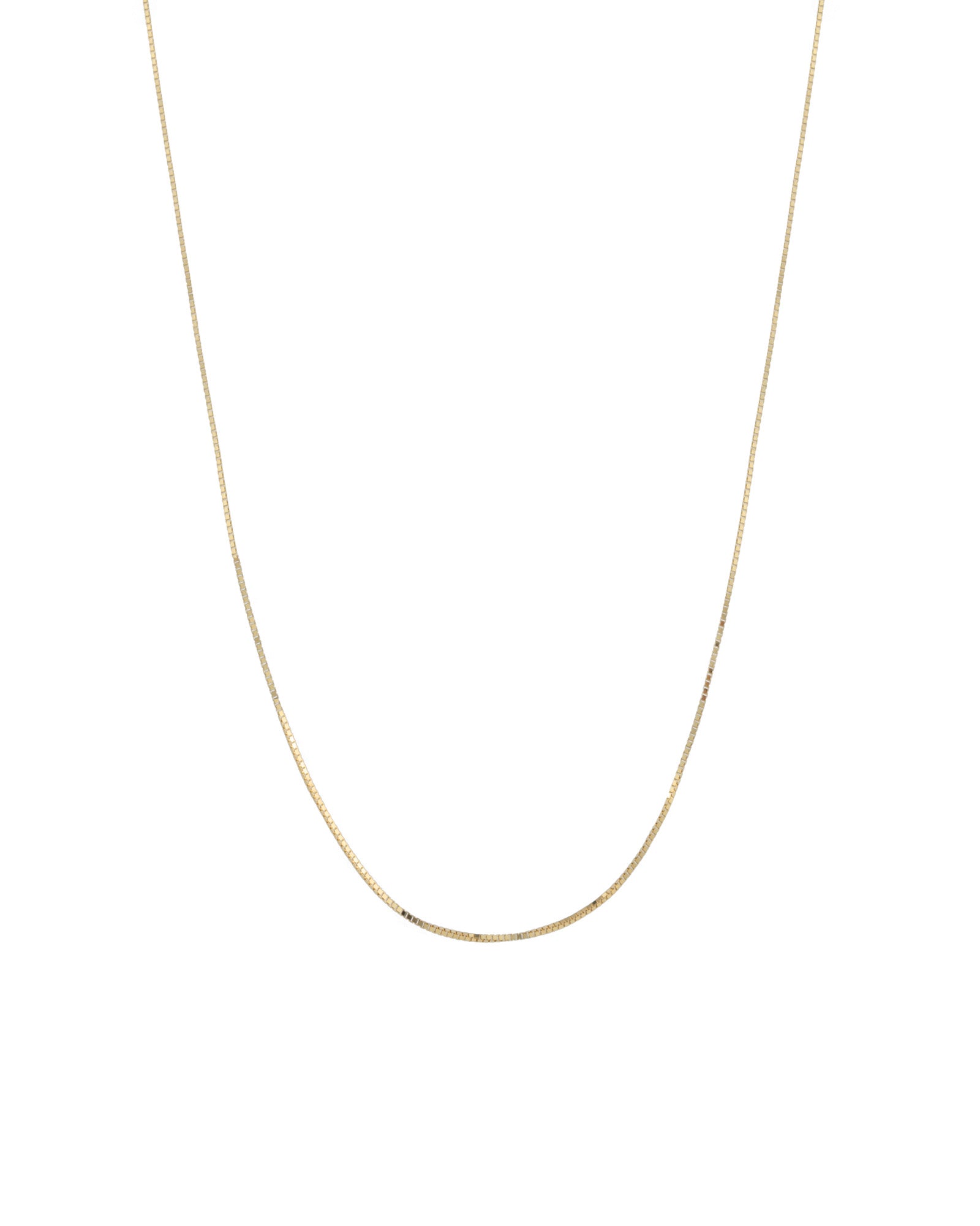 Box Chain 14k Yellow Gold / 18"