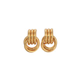 Mini Knot Studs 18k Gold Plated