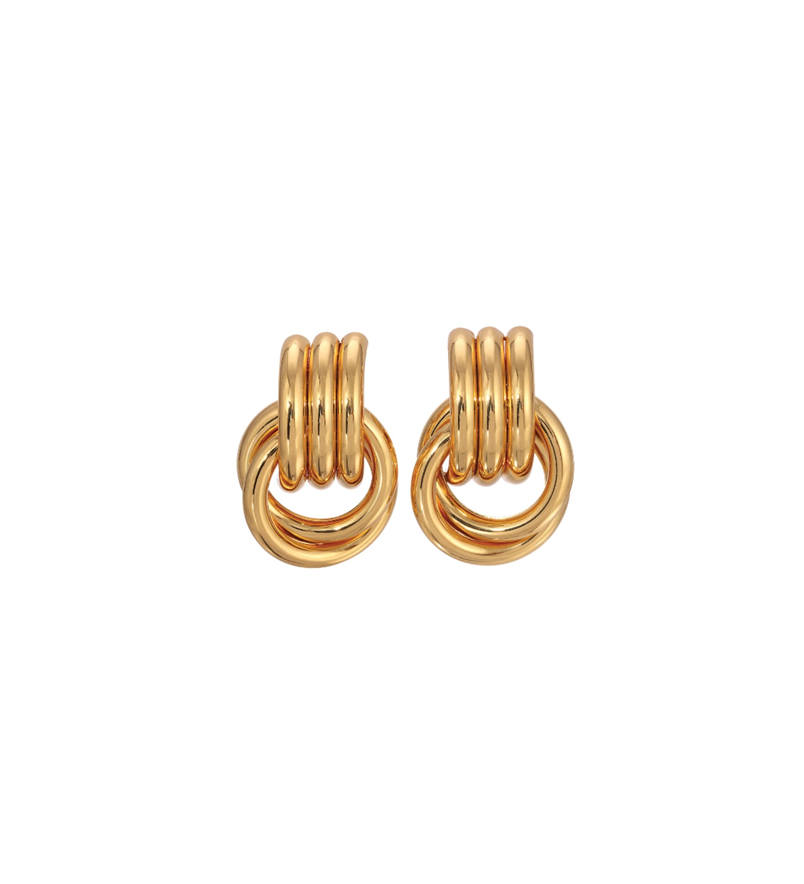 Mini Knot Studs 18k Gold Plated