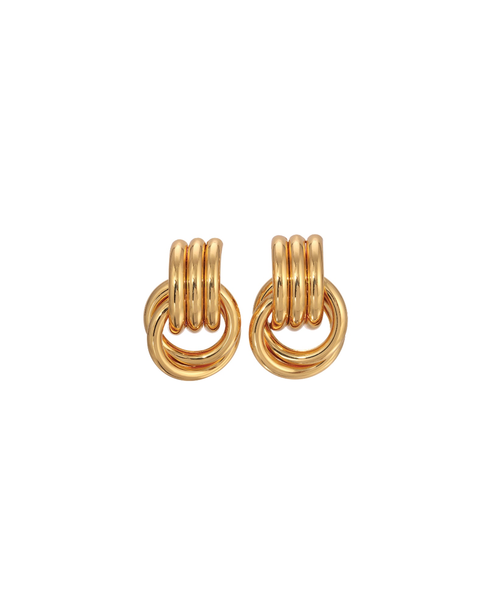 Mini Knot Studs 18k Gold Plated