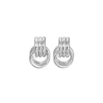 Mini Knot Studs Silver Plated