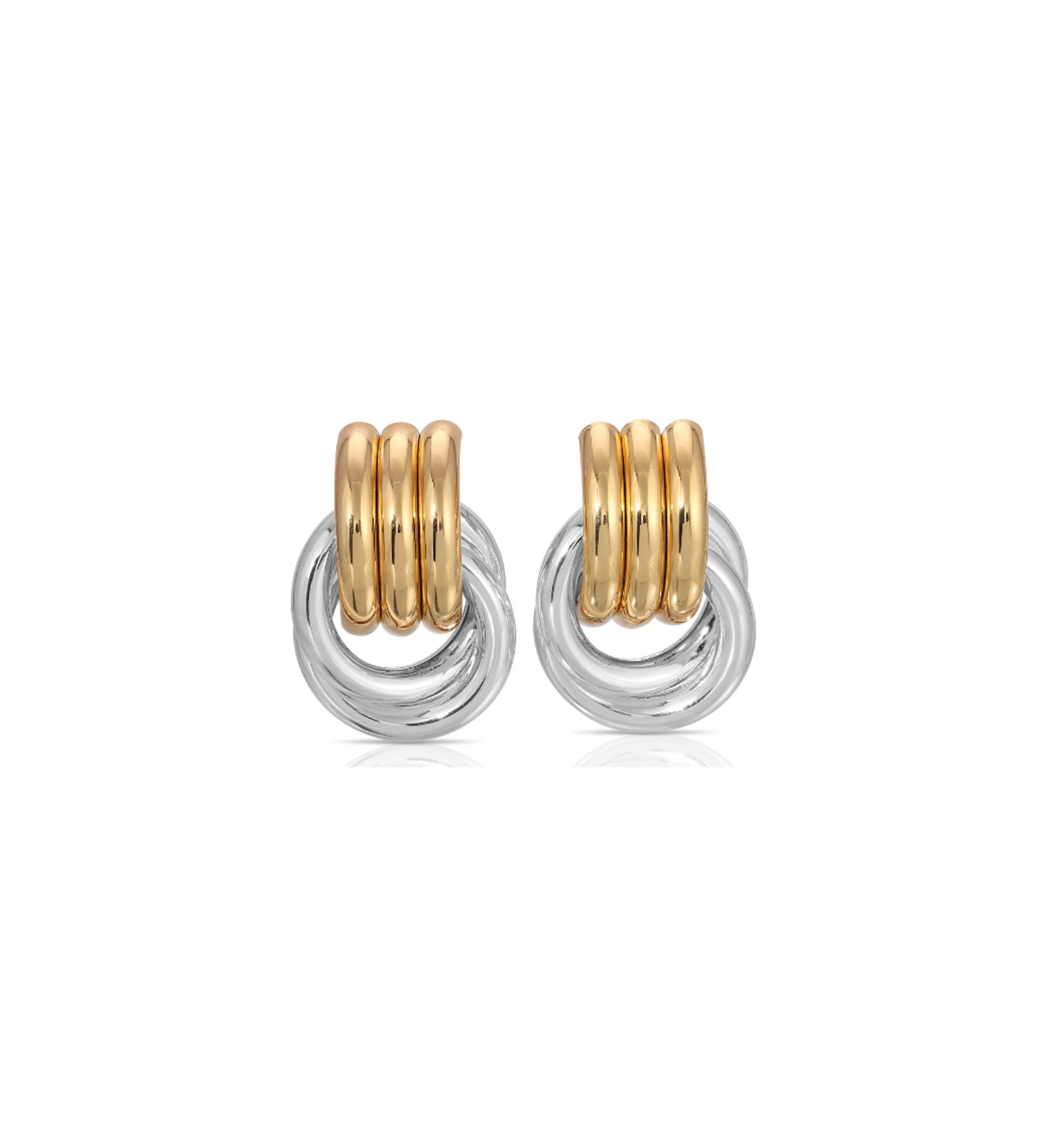 Mini Knot Studs 18k Gold Plated, Silver Plated