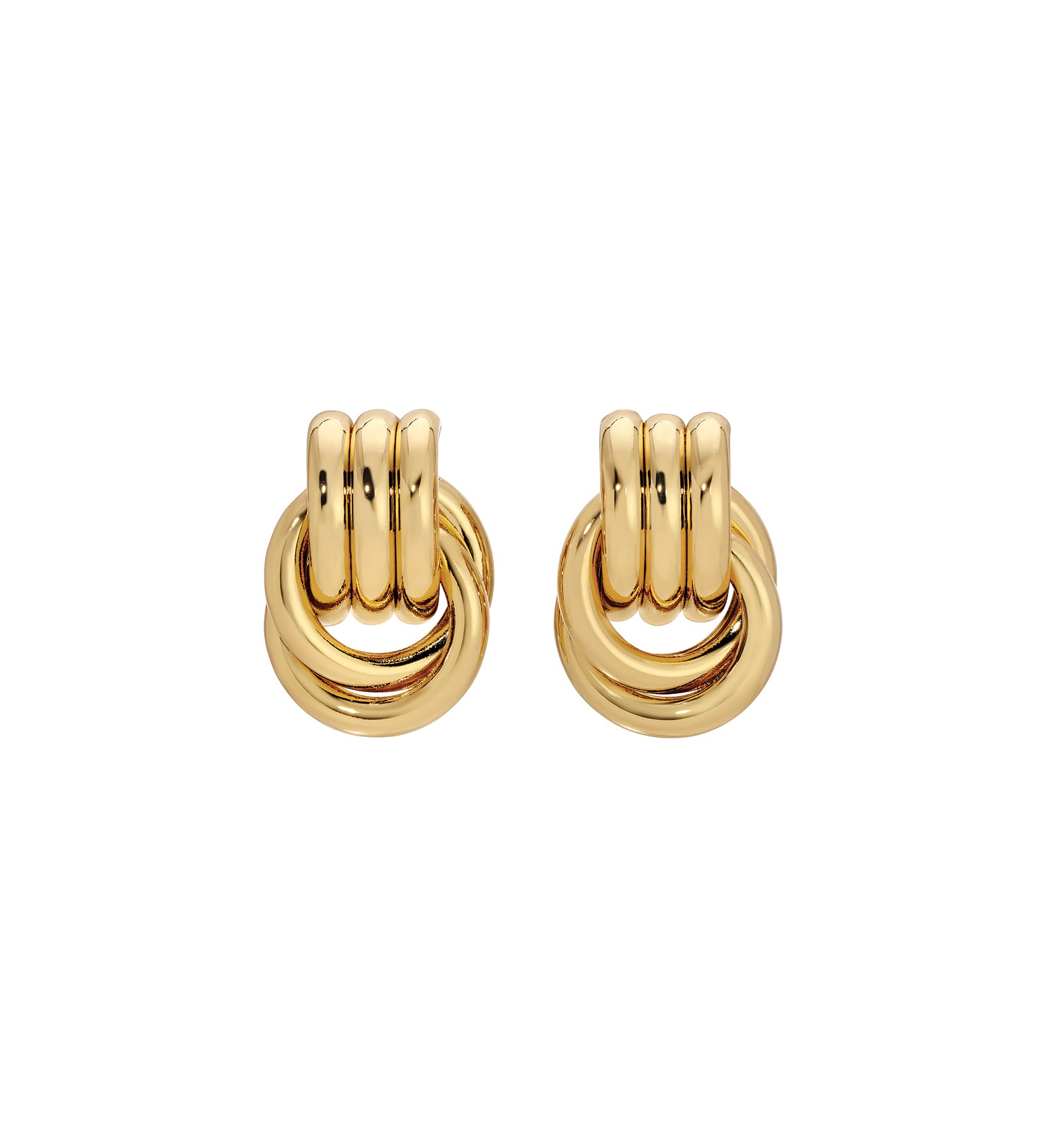 Baby Knot Studs 18k Gold Plated