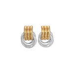 Double Knot Studs 18k Gold Plated, Silver Plated