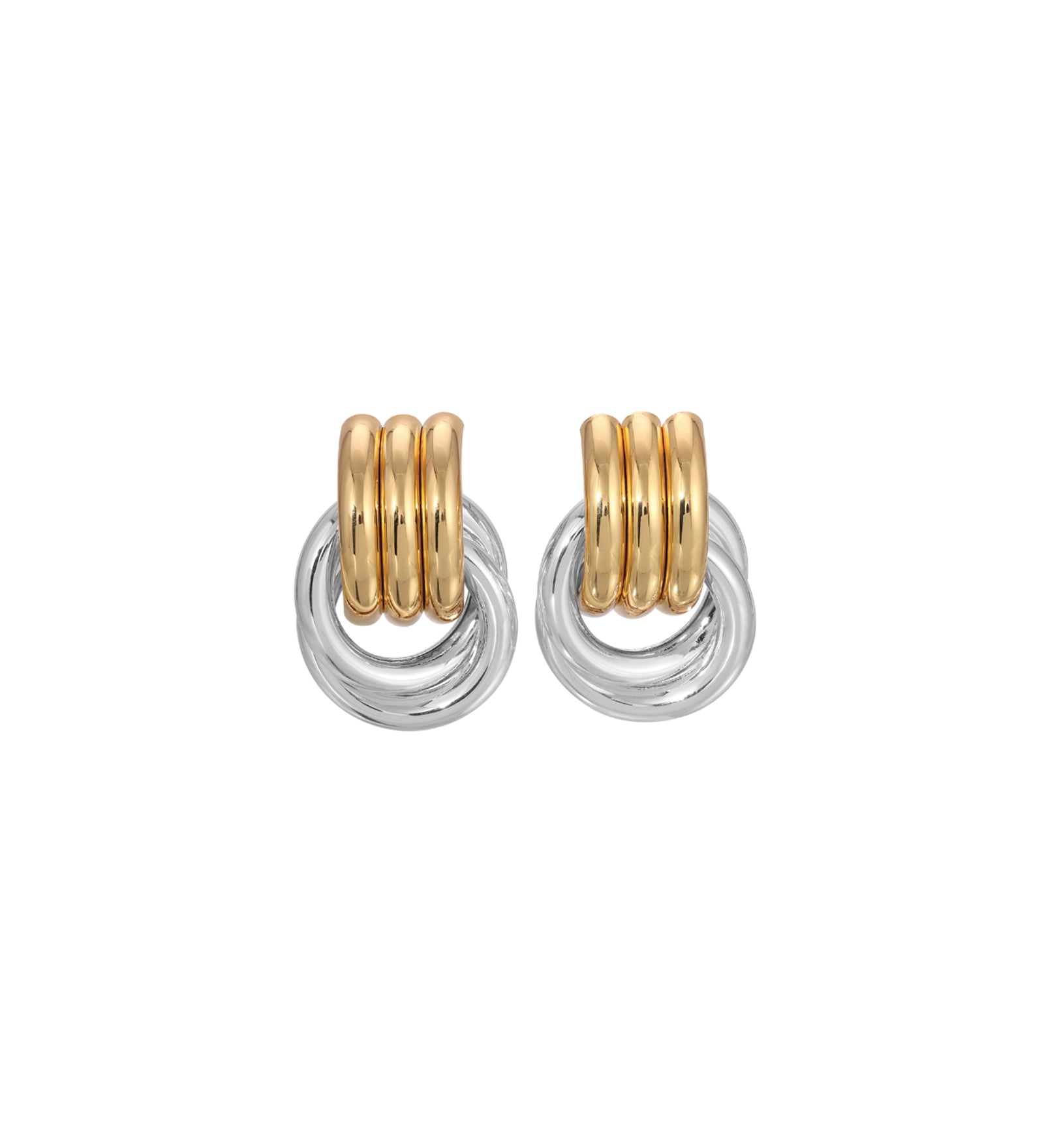 Double Knot Studs 18k Gold Plated, Silver Plated