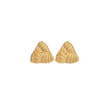 Tri Earrings 18k Gold Plated