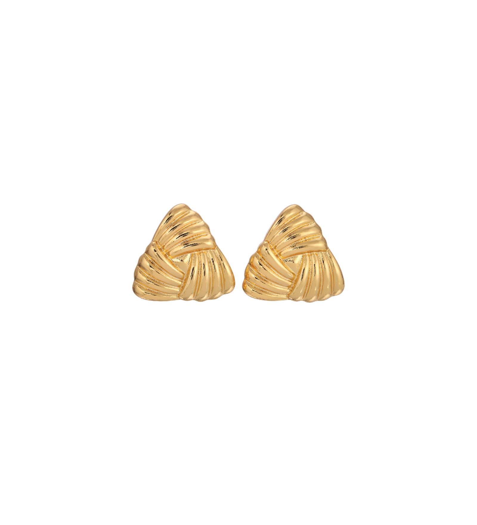 Tri Earrings 18k Gold Plated