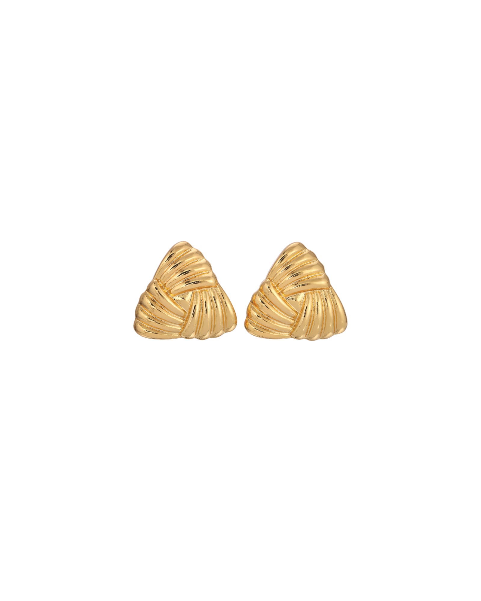 Tri Earrings 18k Gold Plated