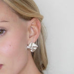 Wind  Earrings Silver Plated