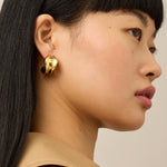 Chunky Doune Hoops 14k Gold Plated