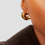 Chunky Doune Hoops 14k Gold Plated